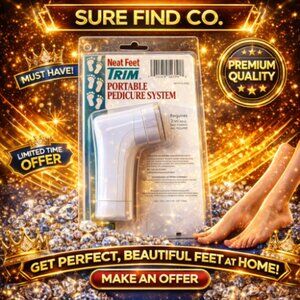 Trim Feet Portable Foot File  Callous Remover System New SEALED Pedicure Tool